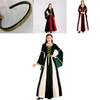 Enchanting Black Vintage Medieval Court Cosplay Maxi Dress For Halloween Events