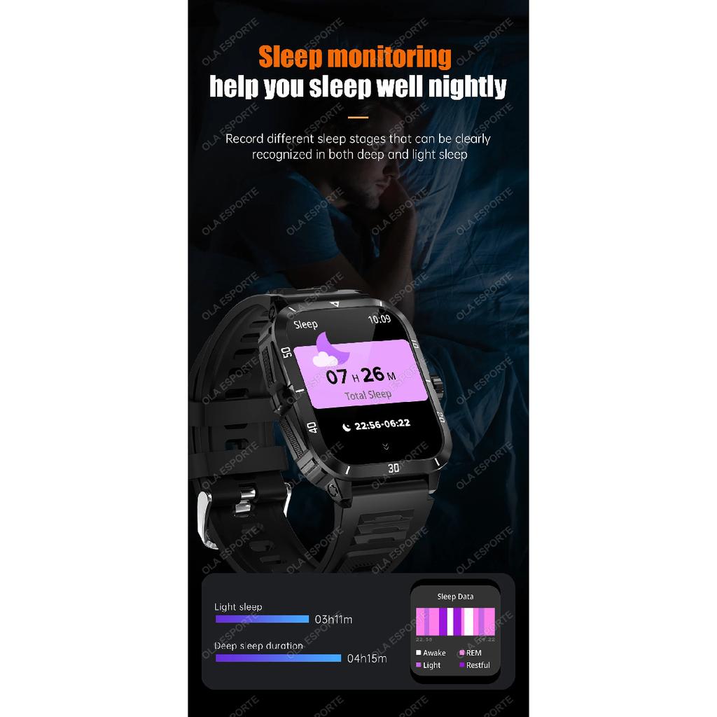 2025 Sport Smart Watch For Men 1.96'' Screen Blood Oxygen Bluetooth Call Watch 100+Sport Waterproof Smartwatch Man Reloj Hombre