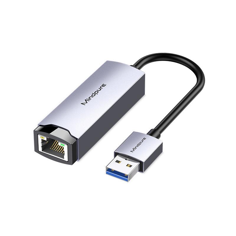 Plug-and-Play USB 3.0 to Gigabit Ethernet Adapter with RJ45 Port
