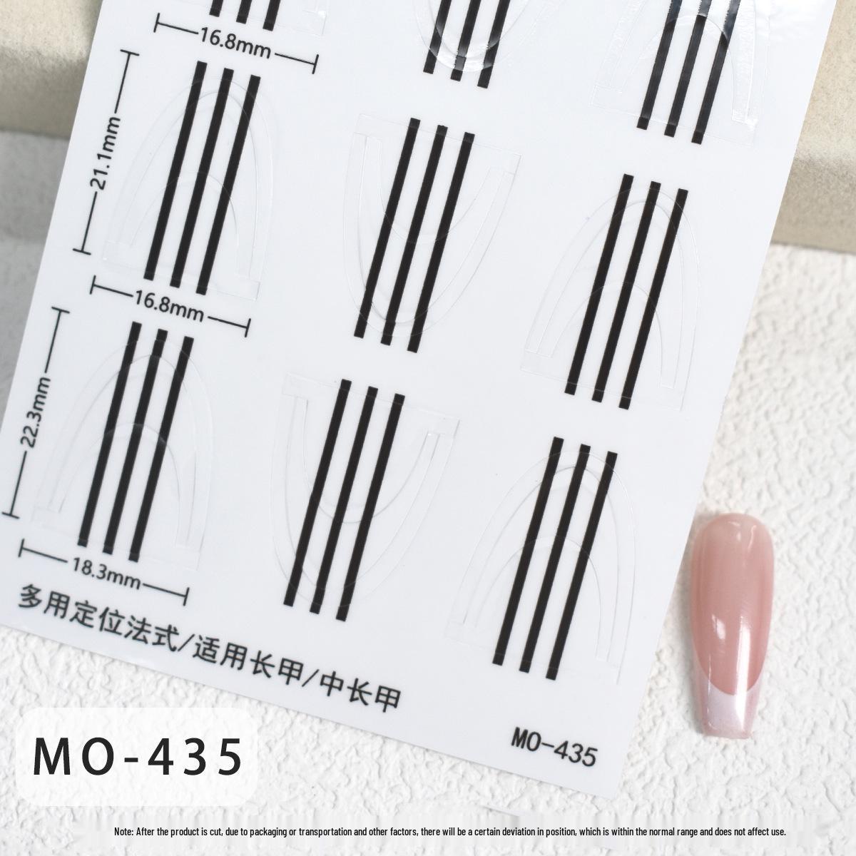 

Multi-Curve Transparent French Nail Positioning Stickers with Guides