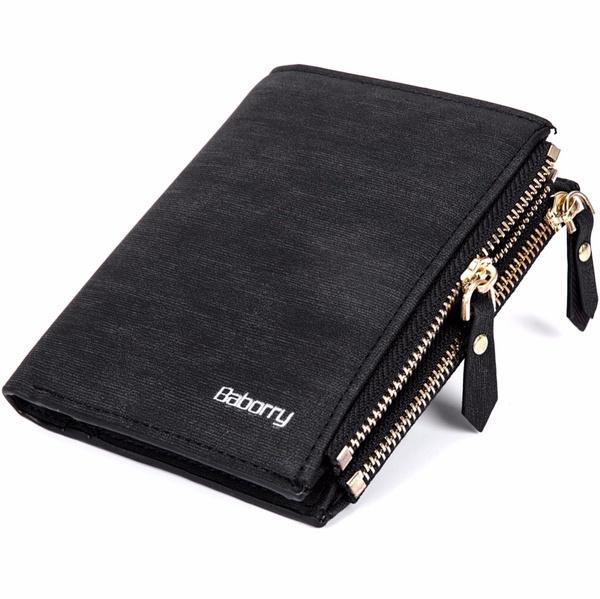 Premium Quality Rfid Theft Protection Coin Bag Zipper Men Wallet For Modern Lifestyles