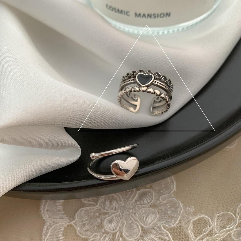 Korean-Style S925 Sterling Silver Ring - Simple, Retro, Trendy Index Finger Ring for Women