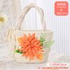 Straw bag simulation flower DIY material bag handmade handbag warm-up event team building salon Mother's Day gift