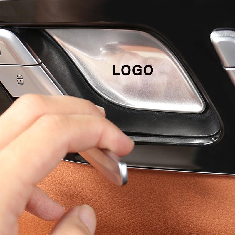 4Pcs Stainless Steel Inner Door Handle Bowl Decoration Cover Trim Interior Accessories For Mercedes Benz C S Class W206