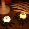 Neue Spinne Rücken Burst Auge Halloween Dekoration Horror Requisiten LED Elektronische Spinne Lampe ABS Nachtlicht Partyzubehör