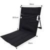 Outdoor Camping Aluminum Alloy Folding Cushion Convenient Lawn Chair Beach Chair Backrest Balcony Rest Chair Outdoor Furniture Soft and Comfortable