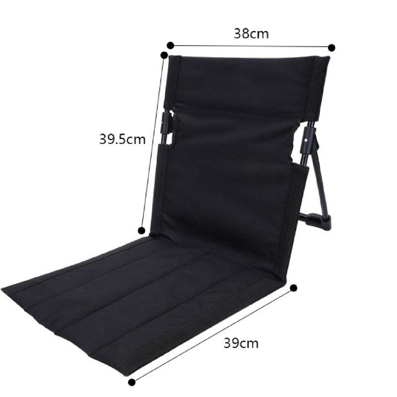 Outdoor Camping Aluminum Alloy Folding Cushion Convenient Lawn Chair Beach Chair Backrest Balcony Rest Chair Outdoor Furniture Soft and Comfortable