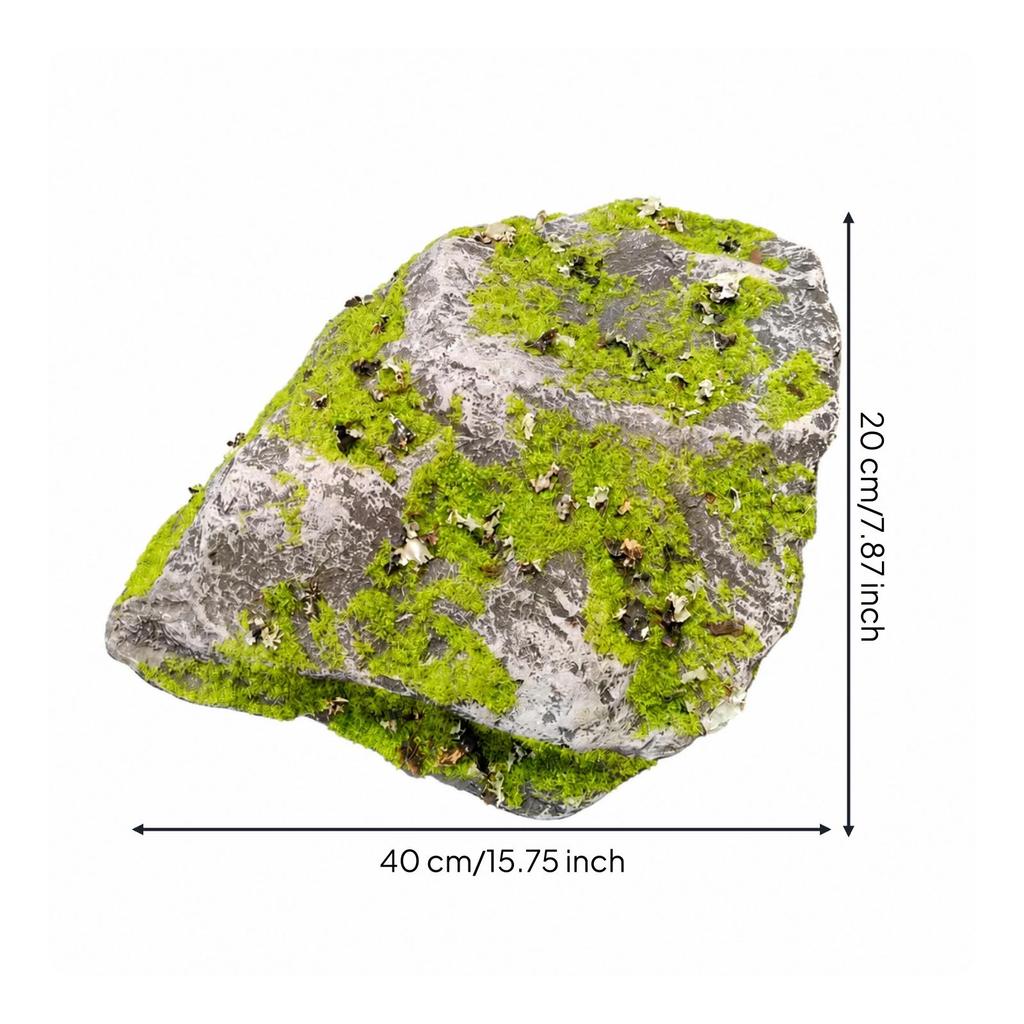 Artificial Lichen Stone Natural-Looking Ornament Decorative for Garden