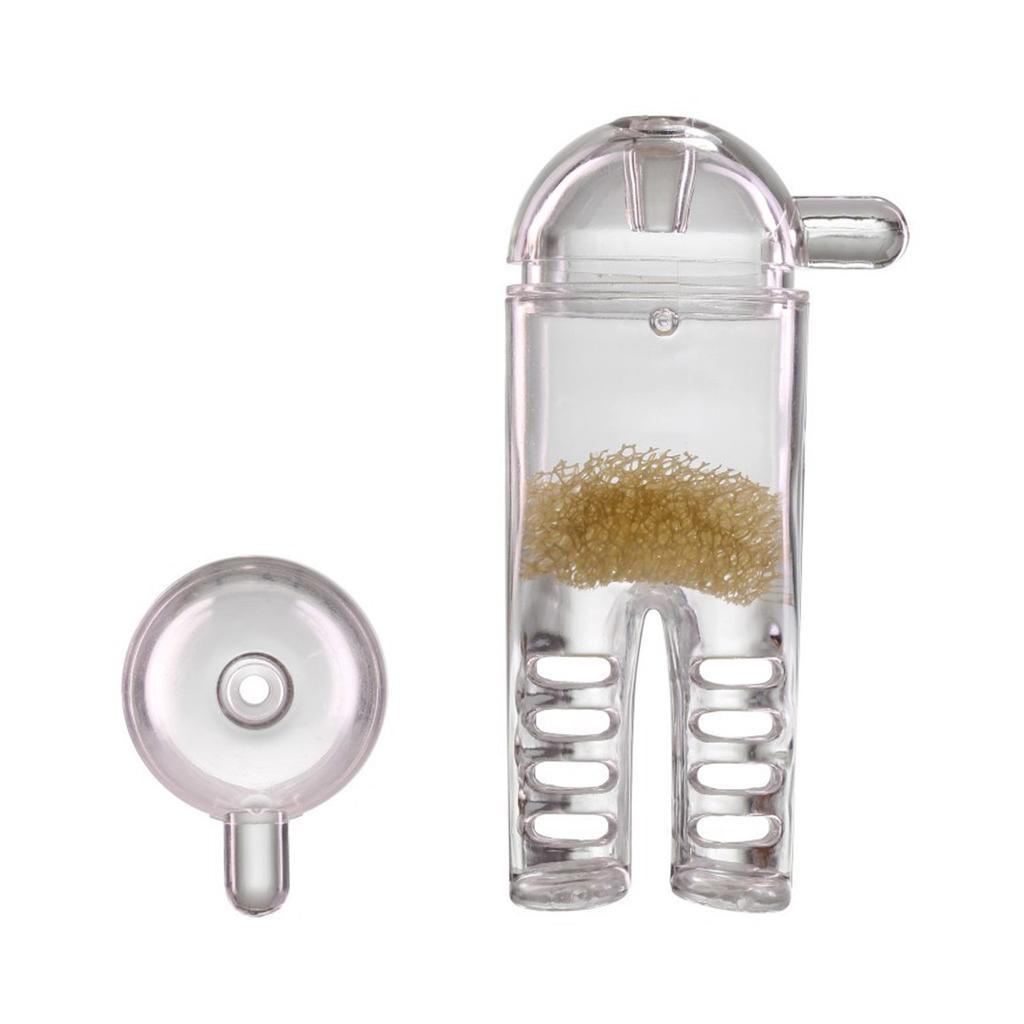 Aquariums Safe Snail Catcher Clear Acrylic Suction Cup Planaria Trap Red Worm Food Dispenser for Fishtanks