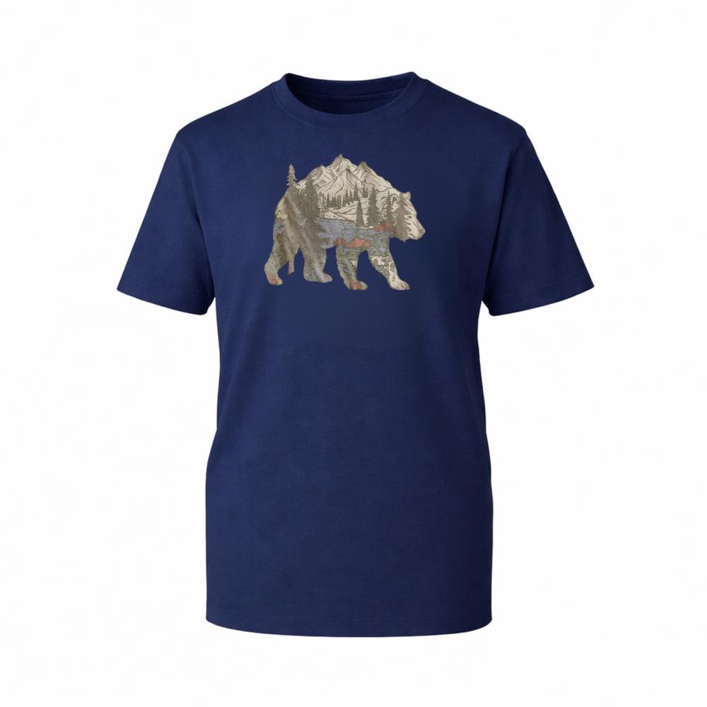 Bear Graphic TShirt Mountain Wilderness Forest Nature Unisex Novelty Gift TTop S