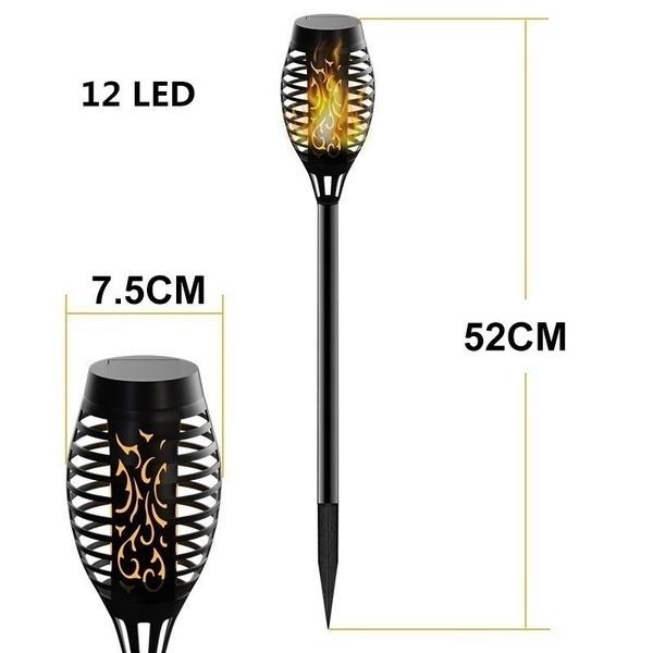 96 LED Flackernde Landschaft Hohl Lampe Flamme Solar Fackel Garten Licht Dekor 96 LED Flackernde Landschaft Hohl Lampe Flamme Solar Fackel Garten Licht Dekor