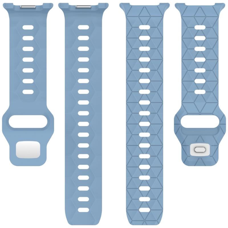 Adjustable Soccer Texture Watch Band For 8 Lightweight Breathable Silicone Gym Office Daily Use