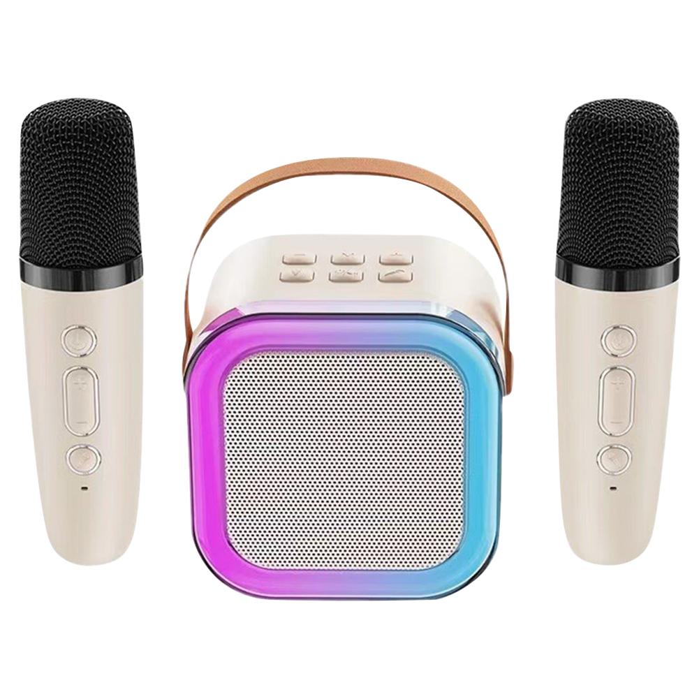 

Bluetooth-Compatible Karaoke Speaker Set 4 Sound Modes Portable Home KTV Karaoke Speaker Singing Machine for Home Family Singing белый
