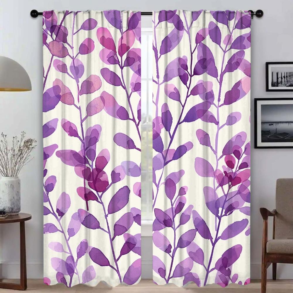 Leaf Home Innenvorhänge für Kamera Verdunkelungsvorhang für Zimmer 2 Paneele Trennvorhänge Halloween Dekoration Wohnen Küche