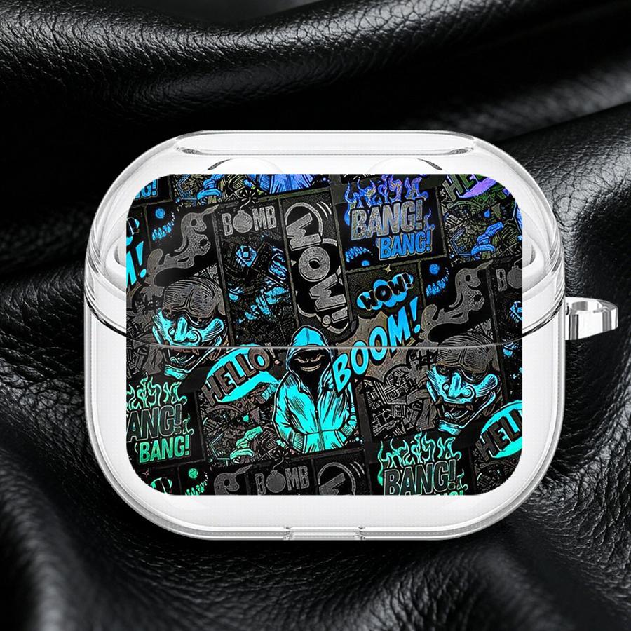 Cool Boom Man Case For Samsung Galaxy Buds 4 Pro 3 FE Live 3Pro 4Pro 2Pro 2 Clear Earphone Cases Cover With Hook