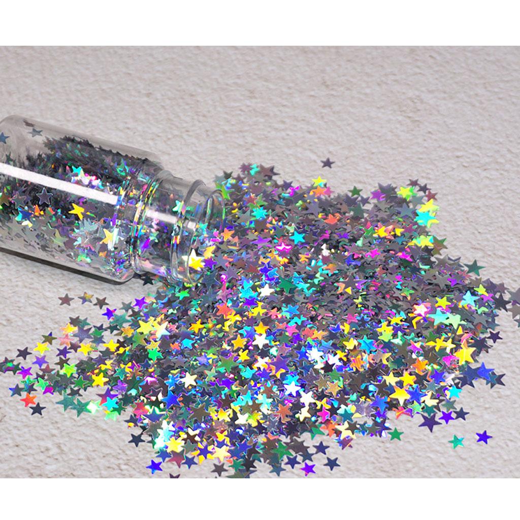Five-Pointed Star Glitter Nail Sequins Nail Art Flakes Colorful Glitter Sticke