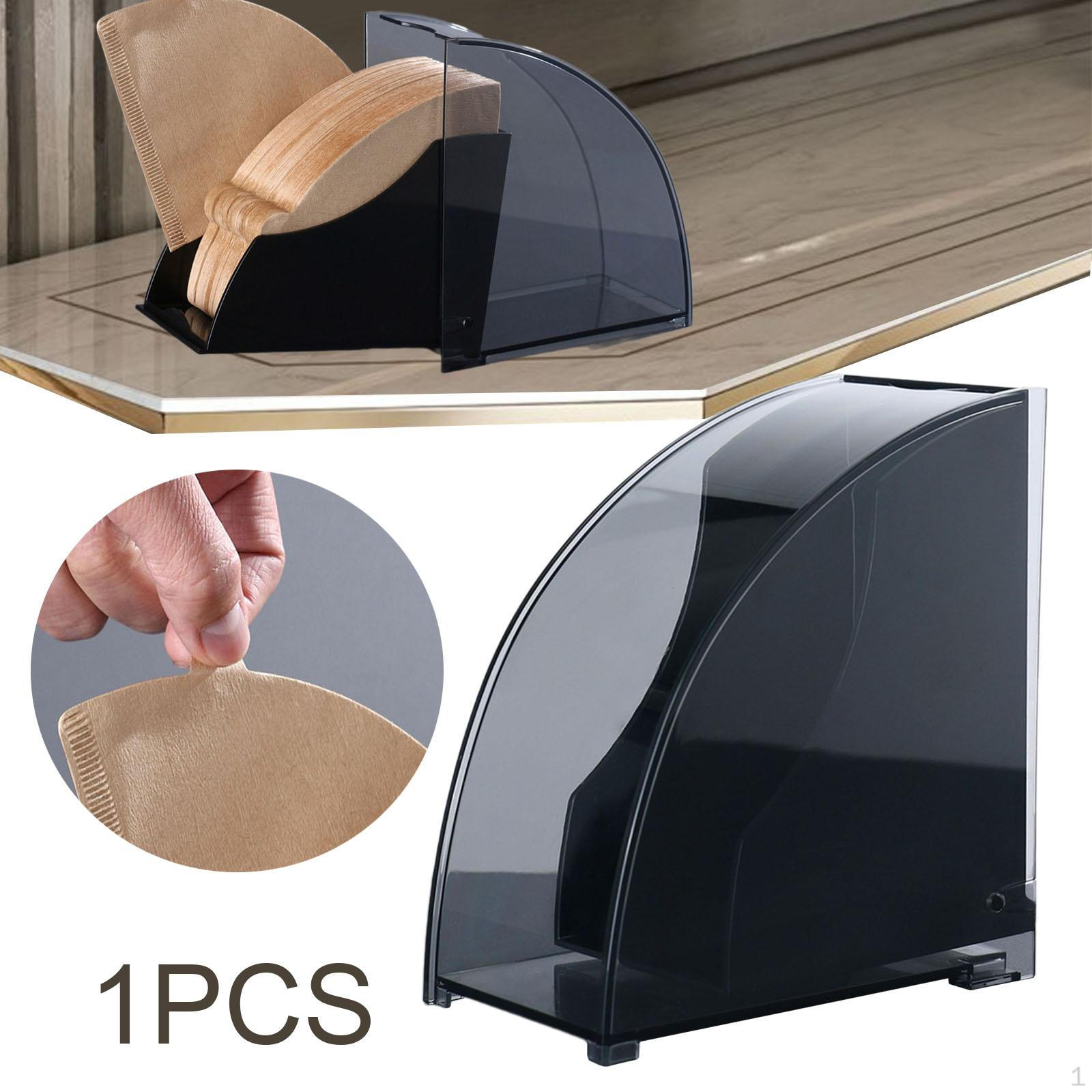 

Подставка для держателя бумаги для кофе, акриловая коробка для хранения, конус для кухонной стойки 14.3cmx15.3cm