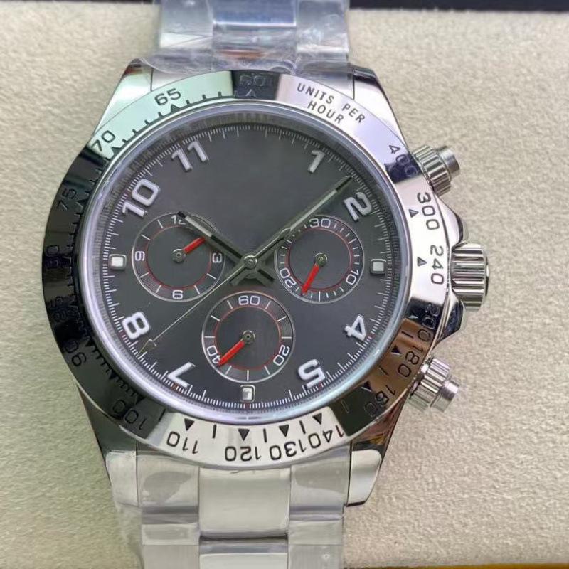 Rolex Daytona 40mm Diamond-Inlaid Multifunctional Automatic Mechanical Men's Watch.