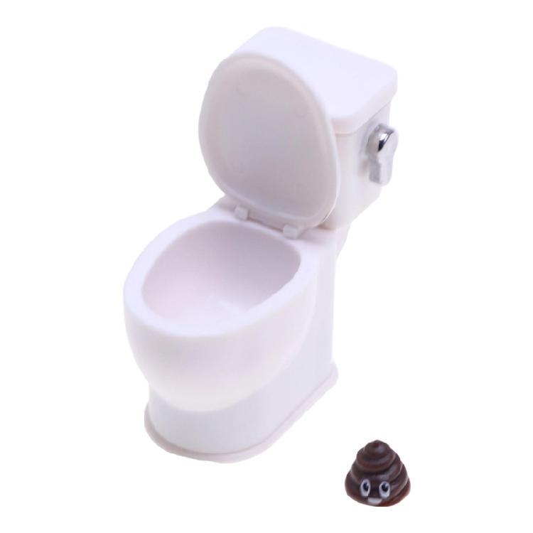Detailed Dollhouses Bathroom Toilet Simulation Accessory With Sound Feature Ideal For 1/12 Scale Miniature Furniture