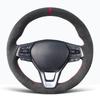 Hand Sewing Anti-Slip Suede Leather Car Steering Wheel Braid Cover For Honda Accord 10 2018 2019 Insight 2019 Car Accessories
