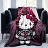 1pc Cute Cat Character Hello Kitty Blanket, Soft Warm Throw Blankets, Living Room, Travel, Camping, Car Blankets, Beach, Office Naps, Home Decor Gift