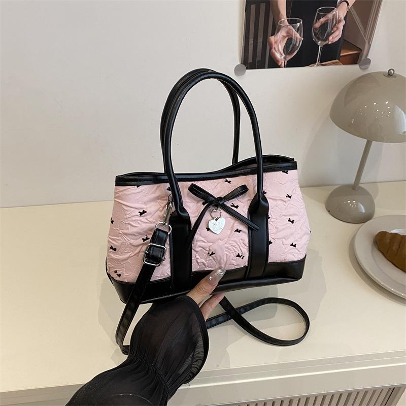 Summer New Popular Handbag Bag Women's Fashion Exquisite Shoulder Bag Bow Cute Commuter Messenger Bag
