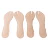 2 Pairs Flip Flop Insoles PU Leather Flip Flop Cushion Insoles Soft Shockproof Adhesive Flip Flop