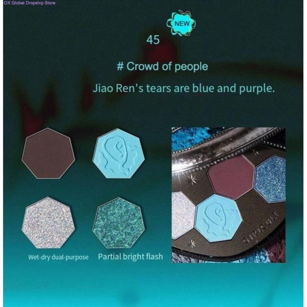 Girl Cult Eye Makeup 4 Color Shadow Palette Chameleon Blue Polarized Delicate Silky Provocative Beauty Makeup, 1 Piece, 1) 40
