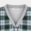  Olivan  Olivan Mix Check Cardigan  Green 