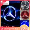 Nuovo 2025 Auto Calda Griglia Anteriore Emblema a Stella Logo Illuminato a LED Luce Bianca Blu Rossa per Mercedes Benz W205 C E R ML GL GLA CLA