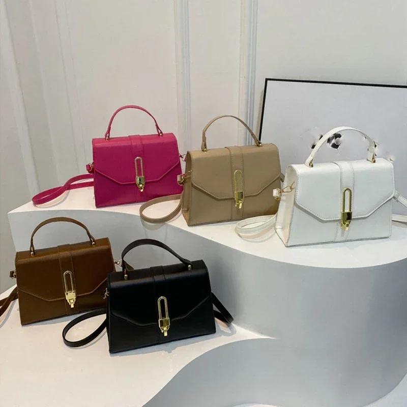 New high-end and elegant single shoulder female fashion crossbody bag casual and versatile small square bag
