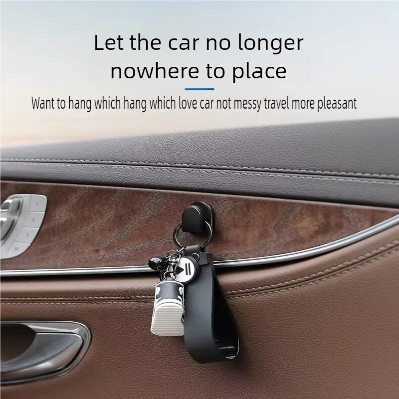 8/6/4PCS Concealed Multi Functional Rear Seat Backrest Creative Small Hook Adhesive Hook Universal Hook