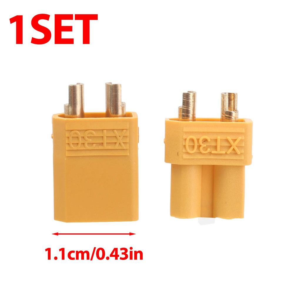 30/1Sets XT30 XT30U MR30 Male Female Bullet Connectors Plugs for RC Lipo Battery Quadcopter Copper Plug Connection Supplies