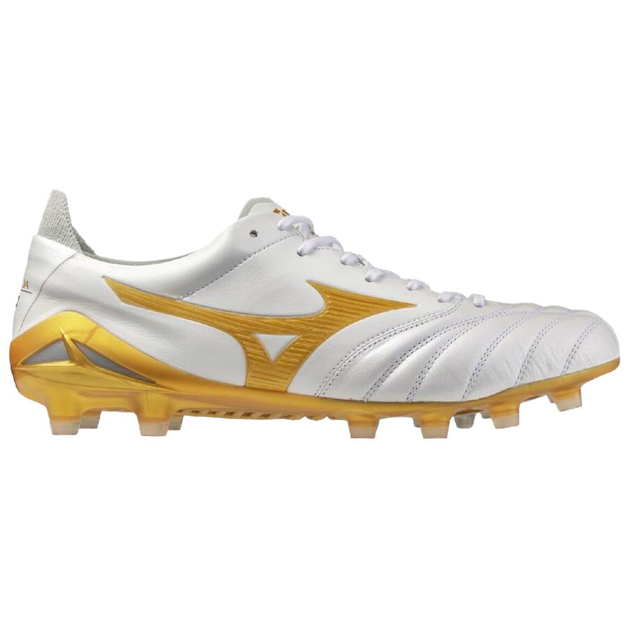 Mizuno Morelia Neo 4 Japan Bequem Weich Stützend Leichtgewicht Fußballschuhe Unisex Fußballschuhe Weiß Platin P1GA263050