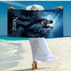 Custom Name Ultra-Soft Beach Towel with Resident Evil Theme,Ideal for Pool - Camping, Diving - Perfect Travel Essential, Vibrant Beach Towel.