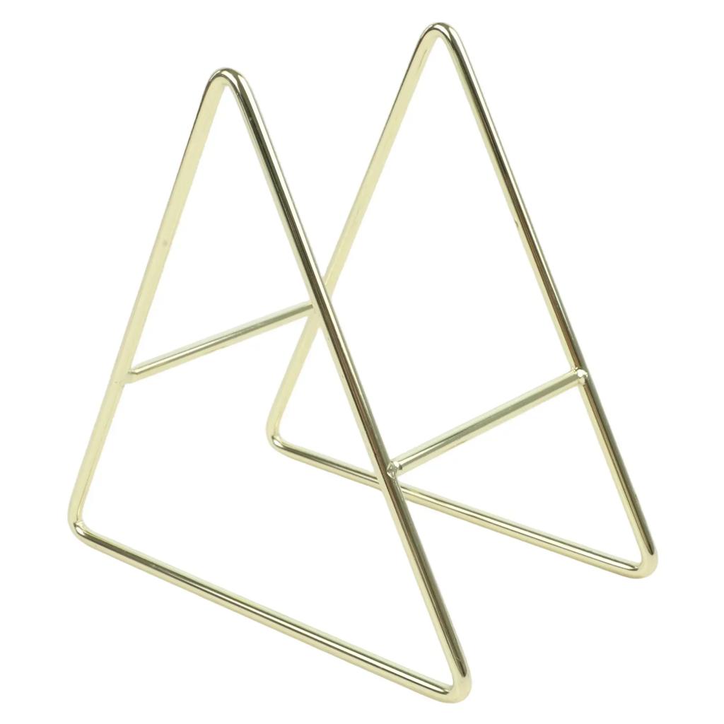 High Quality Versatile Function Brand New Coaster Holder Triangle Coasters Waterproof Coaster Holder Gold Iron