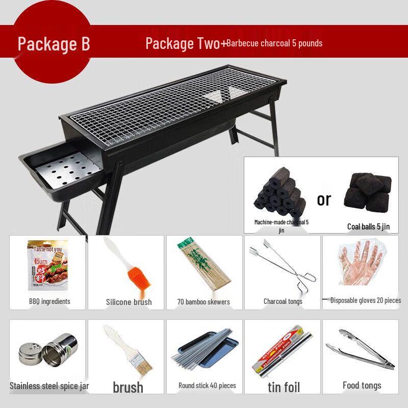 Portable Outdoor Charcoal BBQ Grill