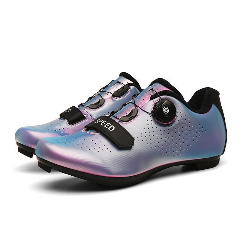 Unisex Cycling Shoes Mountain Road Bike Riding Breathable Hard Sole Nylon Locking Pedal Compatible