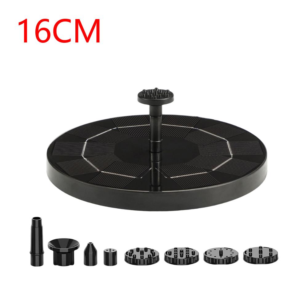 Solární fontána s 8 tryskami Volně stojící plovoucí styl fontána Květinová pítko pro ptáky fontána pro venkovní zahradní jezírko bazén