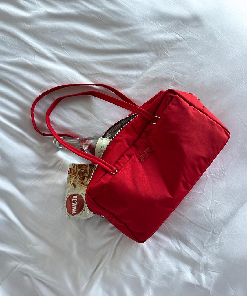 Mucu And Ebony Cozy Square Bag _ Red