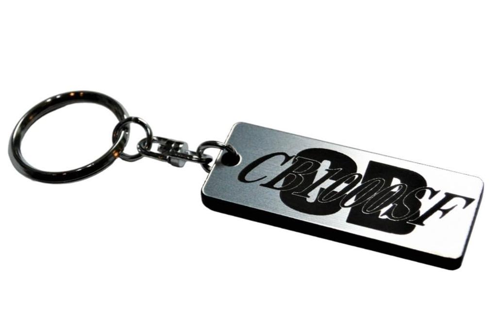 CB1000SF Double Ring Acrylic Original Keychain Custom Parts A-175-2 Silver/Black
