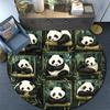 Pandas Round Area Rug,Carpet Rug for Living Room Bedroom Sofa Playroom Decor,Non-slip Floor Mat