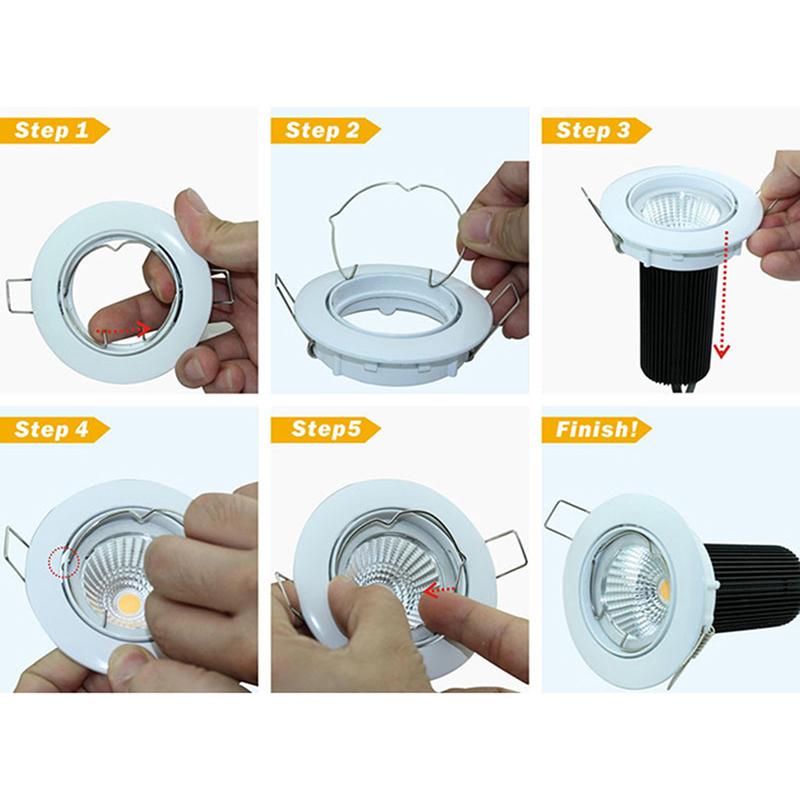 Light Cup Bracket Card Ring Downlight Spotlight Spring Lamp Mr16 Mr11 Spring Lamp Lighting Accessories Fixed Clip