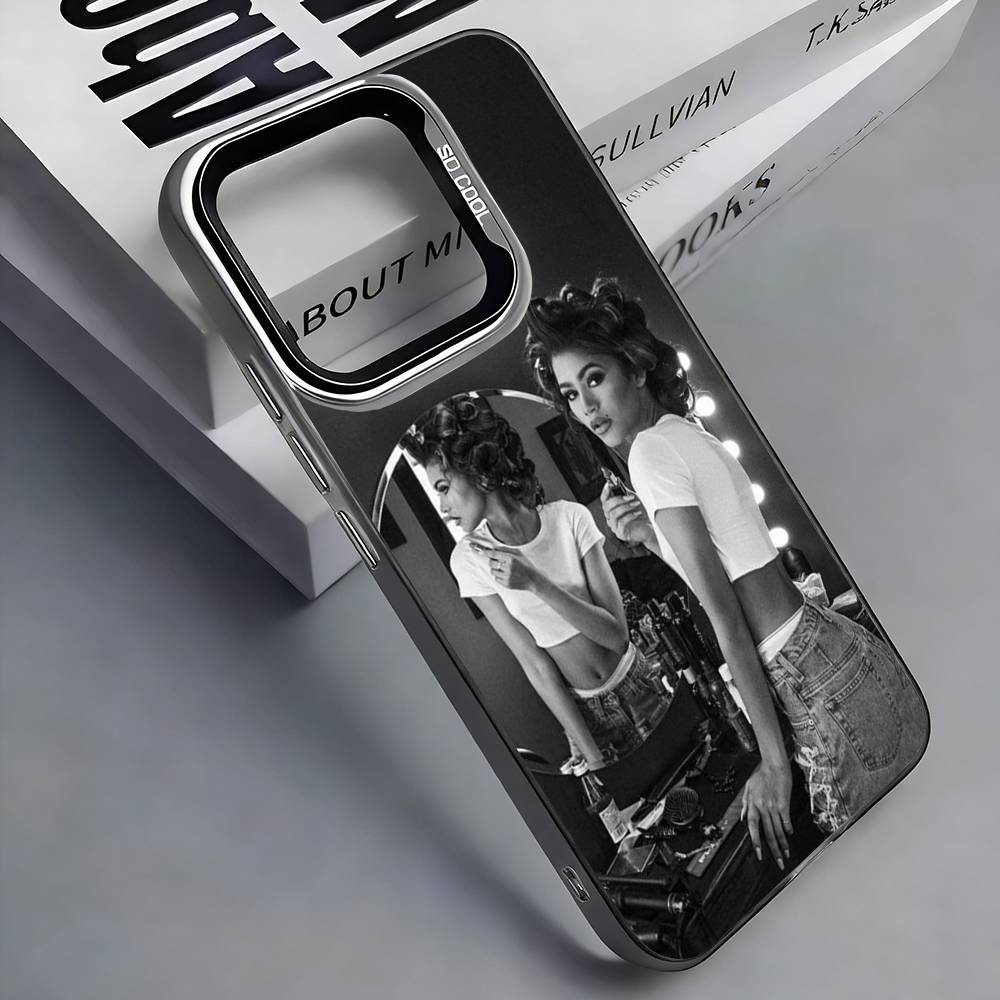 

Z-Zendaya Phone Case For iPhone 17,16,15,14,13,12,11 Plus,Pro Max,Colored Silver Phone Case iPhone16promax