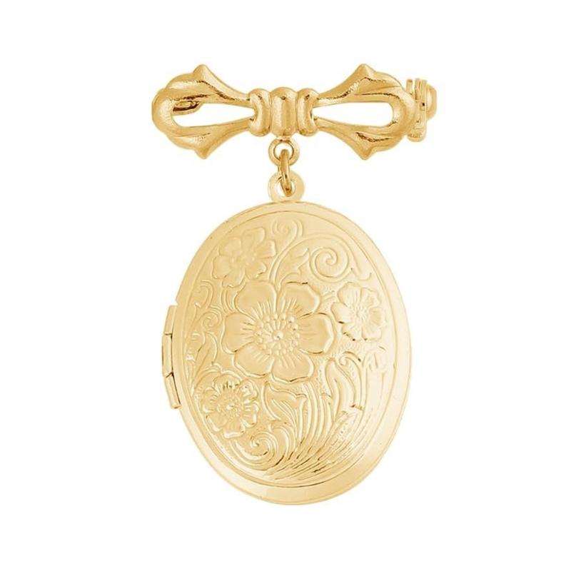 Vintage Alloy Photo Frame Charm Brooch Decorative Accessory For Clothing Bags Hats