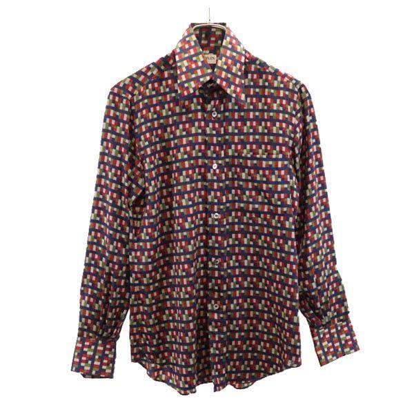 

LANVIN Silk Blend Overall handle Long sleeve shirt 37 Men s Used