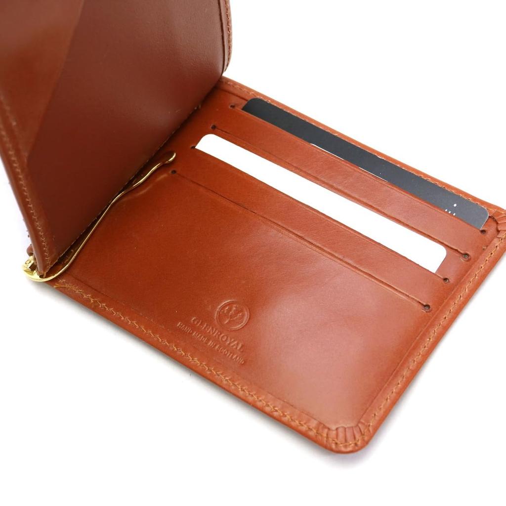 Glenroyal Money Clip with Coin Purse, 03-6164, OXFORDTAN (Brown X Green)