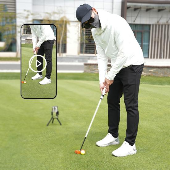 Golf Phone Holder with Bluetooth-compatible Remote Control 360 Degrees Retractable Silicone Leg Tripod Live Streaming Cell Phone Stand Bracket