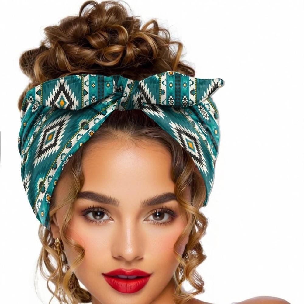 Breite Bohemian HaarBänder Elastisch Baumwolle Stretch Boho Druck Stirnband Haarschmuck Vintage Knoten Trainings Stirnband