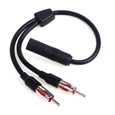 Auto AM FM Antennensplitter Y-Adapter 2 Stecker 1 Buchse Verlängerungskabel Adapter Radioantenne